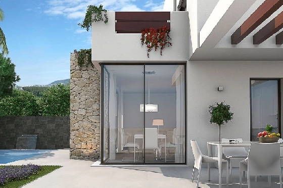 Villa in Los Belones(Murcia) zu verkaufen, Wohnfläche 146 m², Zustand Erstbezug, Klimaanlage, Grundstück 430 m², 3 Schlafzimmer, 3 Badezimmer, Pool, ref.: HA-LBN-110-E02-4