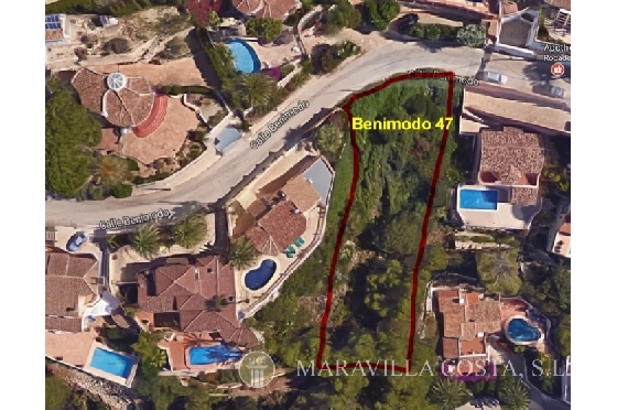 Wohngrundstück in Moraira(Benimeit) zu verkaufen, Klimaanlage, Grundstück 800 m², Pool, ref.: MV-2356-4