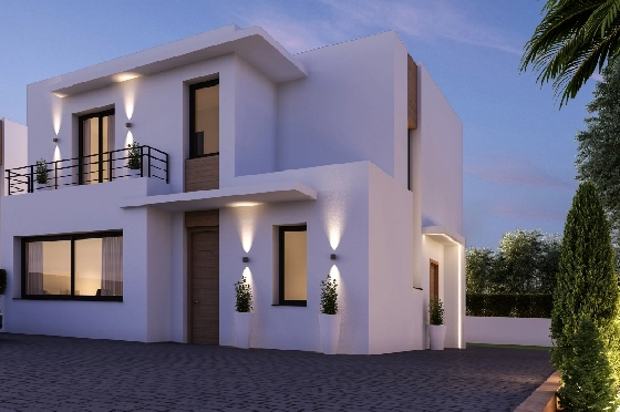 Villa in Denia zu verkaufen, Wohnfläche 172 m², Baujahr 2019, Zustand Erstbezug, Grundstück 390 m², 3 Schlafzimmer, 3 Badezimmer, ref.: GC-1518-14