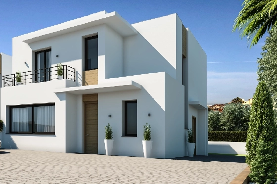 Villa in Denia zu verkaufen, Wohnfläche 172 m², Baujahr 2019, Zustand Erstbezug, Grundstück 390 m², 3 Schlafzimmer, 3 Badezimmer, ref.: GC-1518-2