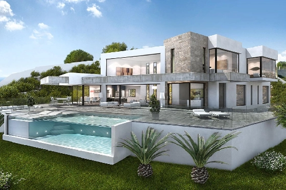 Villa in Moraira(Moraira) zu verkaufen, Wohnfläche 600 m², Grundstück 1832 m², 4 Schlafzimmer, 5 Badezimmer, Pool, ref.: HG-3252-1