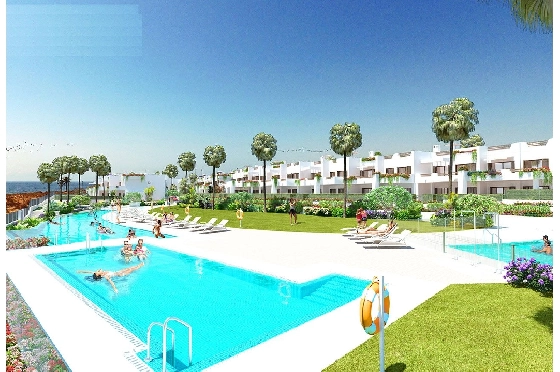 Erdgeschoss Apartment in San Juan de los Terreros zu verkaufen, Wohnfläche 122 m², Zustand Erstbezug, Klimaanlage, 3 Schlafzimmer, 2 Badezimmer, Pool, ref.: HA-STN-135-A03-7