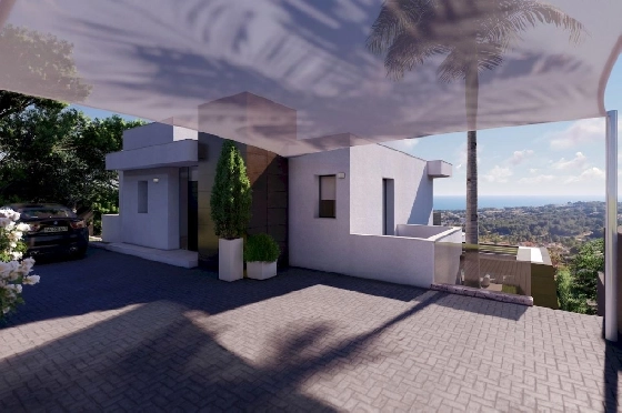 Villa in Moraira(Moraira) zu verkaufen, Wohnfläche 410 m², Zustand Erstbezug, + Zentralheizung, Grundstück 1000 m², 4 Schlafzimmer, 5 Badezimmer, Pool, ref.: GH-0119-GC-5