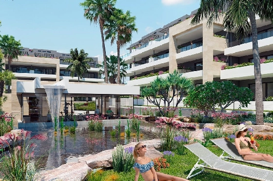 Etagen Apartment in Playa Flamenca zu verkaufen, Wohnfläche 112 m², Zustand Erstbezug, Klimaanlage, 3 Schlafzimmer, 2 Badezimmer, Pool, ref.: HA-PFN-100-A03-13