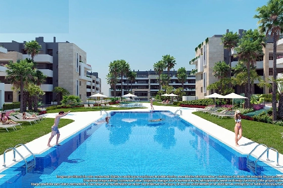 Etagen Apartment in Playa Flamenca zu verkaufen, Wohnfläche 112 m², Zustand Erstbezug, Klimaanlage, 3 Schlafzimmer, 2 Badezimmer, Pool, ref.: HA-PFN-100-A03-3