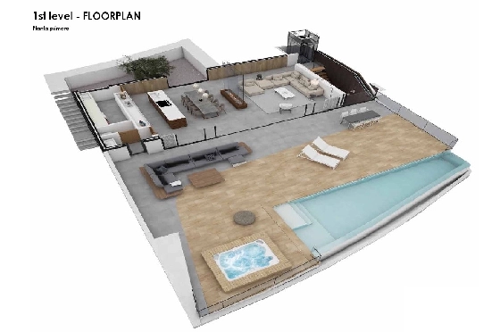 Villa in Altea(Paradiso) zu verkaufen, Wohnfläche 330 m², Baujahr 2018, Klimaanlage, Grundstück 1000 m², 4 Schlafzimmer, 4 Badezimmer, Pool, ref.: CA-H-1070-AMB-15