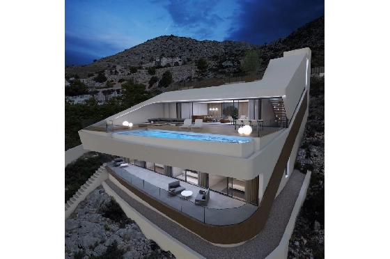 Villa in Altea(Paradiso) zu verkaufen, Wohnfläche 330 m², Baujahr 2018, Klimaanlage, Grundstück 1000 m², 4 Schlafzimmer, 4 Badezimmer, Pool, ref.: CA-H-1070-AMB-2