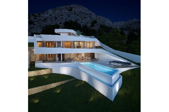 Villa in Altea zu verkaufen, Wohnfläche 400 m², Baujahr 2018, Klimaanlage, Grundstück 1000 m², 4 Schlafzimmer, 4 Badezimmer, Pool, ref.: CA-H-1071-AMB-6