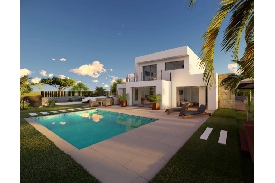 Villa in Calpe(Buenavista) zu verkaufen, Wohnfläche 220 m², Baujahr 2019, Klimaanlage, Grundstück 850 m², 4 Schlafzimmer, 3 Badezimmer, Pool, ref.: BI-CA.H-413-14