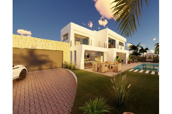 Villa in Calpe(Buenavista) zu verkaufen, Wohnfläche 220 m², Baujahr 2019, Klimaanlage, Grundstück 850 m², 4 Schlafzimmer, 3 Badezimmer, Pool, ref.: BI-CA.H-413-15