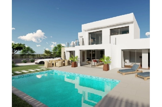 Villa in Calpe(Buenavista) zu verkaufen, Wohnfläche 220 m², Baujahr 2019, Klimaanlage, Grundstück 850 m², 4 Schlafzimmer, 3 Badezimmer, Pool, ref.: BI-CA.H-413-18