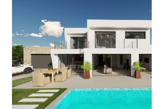 Villa in Calpe(Buenavista) zu verkaufen, Wohnfläche 220 m², Baujahr 2019, Klimaanlage, Grundstück 850 m², 4 Schlafzimmer, 3 Badezimmer, Pool, ref.: BI-CA.H-413-21