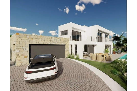 Villa in Calpe(Buenavista) zu verkaufen, Wohnfläche 220 m², Baujahr 2019, Klimaanlage, Grundstück 850 m², 4 Schlafzimmer, 3 Badezimmer, Pool, ref.: BI-CA.H-413-22