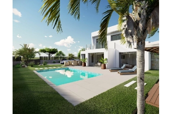 Villa in Calpe(Buenavista) zu verkaufen, Wohnfläche 220 m², Baujahr 2019, Klimaanlage, Grundstück 850 m², 4 Schlafzimmer, 3 Badezimmer, Pool, ref.: BI-CA.H-413-23