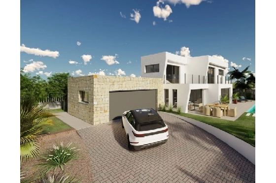 Villa in Calpe(Buenavista) zu verkaufen, Wohnfläche 220 m², Baujahr 2019, Klimaanlage, Grundstück 850 m², 4 Schlafzimmer, 3 Badezimmer, Pool, ref.: BI-CA.H-413-3