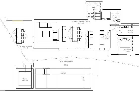 Villa in Javea(Nova Xabia) zu verkaufen, Wohnfläche 230 m², Klimaanlage, Grundstück 1500 m², 4 Schlafzimmer, 4 Badezimmer, ref.: BP-2091JAV-5