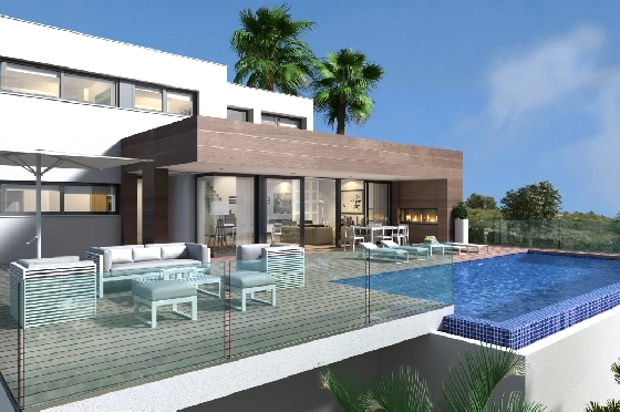 Villa in Cumbre del Sol(Residencial Plus Jazmines) zu verkaufen, Wohnfläche 239 m², Grundstück 932 m², 3 Schlafzimmer, 4 Badezimmer, Pool, ref.: VA-AJ093-1