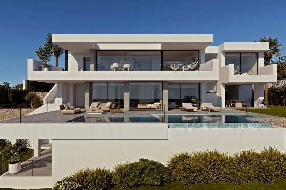 Villa in Cumbre del Sol(Residencial Plus Jazmines) zu verkaufen, Wohnfläche 242 m², Grundstück 1158 m², 3 Schlafzimmer, 5 Badezimmer, Pool, ref.: VA-AJ244-1