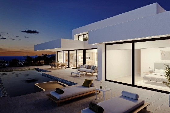 Villa in Cumbre del Sol(Residencial Plus Jazmines) zu verkaufen, Wohnfläche 277 m², Grundstück 1087 m², 4 Schlafzimmer, 5 Badezimmer, Pool, ref.: VA-AJ021-4