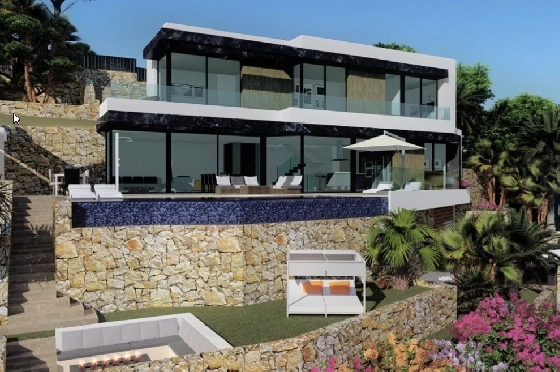 Villa in Calpe(Maryvilla) zu verkaufen, Wohnfläche 349 m², Klimaanlage, Grundstück 630 m², 4 Schlafzimmer, 4 Badezimmer, ref.: BP-3231CAL-4