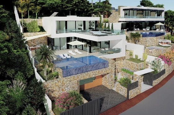 Villa in Calpe(Maryvilla) zu verkaufen, Wohnfläche 440 m², Klimaanlage, Grundstück 637 m², 4 Schlafzimmer, 6 Badezimmer, ref.: BP-3230CAL-16