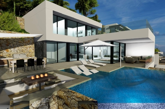 Villa in Calpe(Maryvilla) zu verkaufen, Wohnfläche 440 m², Klimaanlage, Grundstück 637 m², 4 Schlafzimmer, 6 Badezimmer, ref.: BP-3230CAL-2