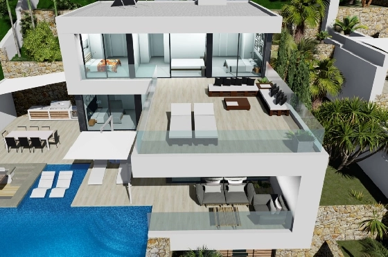 Villa in Calpe(Maryvilla) zu verkaufen, Wohnfläche 440 m², Klimaanlage, Grundstück 637 m², 4 Schlafzimmer, 6 Badezimmer, ref.: BP-3230CAL-4