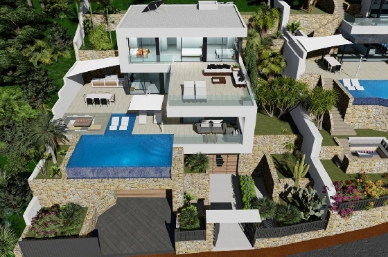 Villa in Calpe(Maryvilla) zu verkaufen, Wohnfläche 440 m², Klimaanlage, Grundstück 637 m², 4 Schlafzimmer, 6 Badezimmer, ref.: BP-3230CAL-5