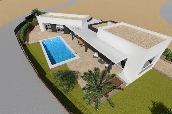 Villa in Moraira zu verkaufen, Wohnfläche 251 m², Klimaanlage, Grundstück 1030 m², 3 Schlafzimmer, 2 Badezimmer, Pool, ref.: CA-H-1351-AMB-7