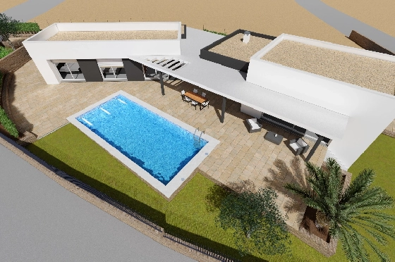 Villa in Moraira zu verkaufen, Wohnfläche 251 m², Klimaanlage, Grundstück 1030 m², 3 Schlafzimmer, 2 Badezimmer, Pool, ref.: CA-H-1351-AMB-8