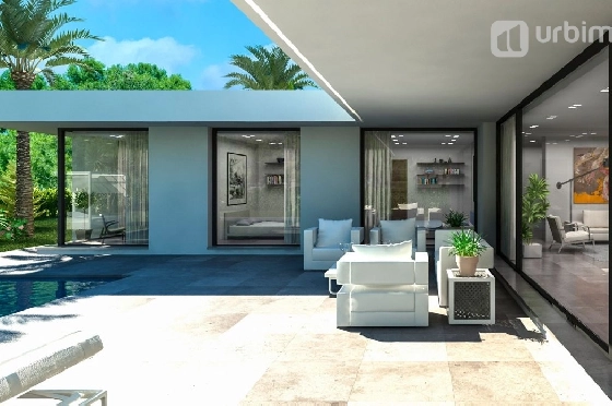 Villa in Denia zu verkaufen, Wohnfläche 213 m², Klimaanlage, Grundstück 804 m², 3 Schlafzimmer, 2 Badezimmer, Pool, ref.: UM-UV-HERMES-5