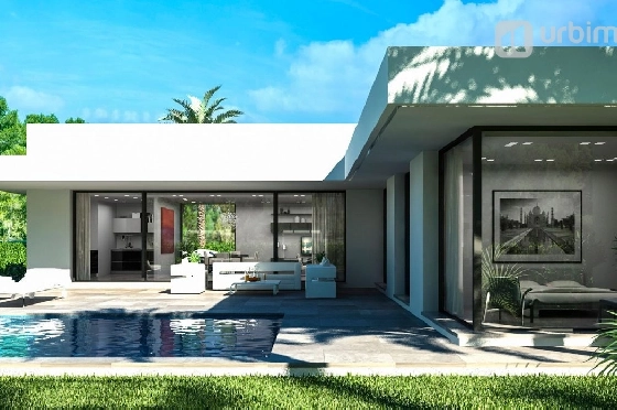 Villa in Denia zu verkaufen, Wohnfläche 213 m², Klimaanlage, Grundstück 804 m², 3 Schlafzimmer, 2 Badezimmer, Pool, ref.: UM-UV-HERMES-7