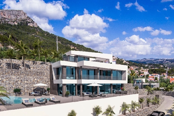 Villa in Calpe zu verkaufen, Wohnfläche 410 m², Klimaanlage, Grundstück 675 m², 4 Schlafzimmer, 4 Badezimmer, Pool, ref.: CA-H-1371-AMB-2