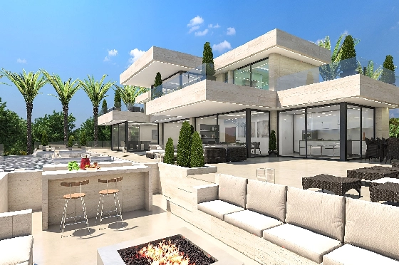 Villa in Denia zu verkaufen, Wohnfläche 671 m², Klimaanlage, Grundstück 1600 m², 5 Schlafzimmer, 6 Badezimmer, Pool, ref.: UM-UV-MASERATI-14