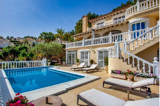 Villa in Denia-La Sella(Pedreguer) zu verkaufen, Wohnfläche 400 m², Baujahr 2001, Zustand neuwertig, + Zentralheizung, Klimaanlage, Grundstück 1386 m², 6 Schlafzimmer, 6 Badezimmer, Pool, ref.: GC-0521-1