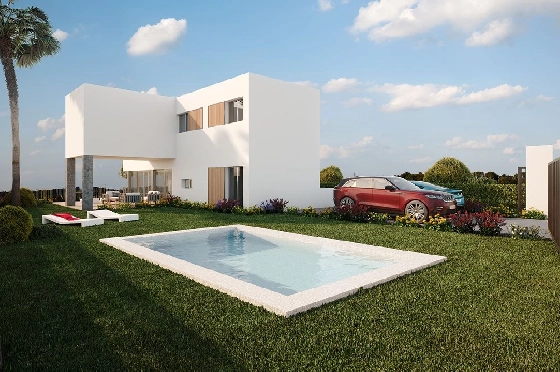 Villa in Algorfa zu verkaufen, Wohnfläche 298 m², Zustand Erstbezug, Klimaanlage, Grundstück 317 m², 4 Schlafzimmer, 3 Badezimmer, Pool, ref.: HA-ARN-105-E01-2