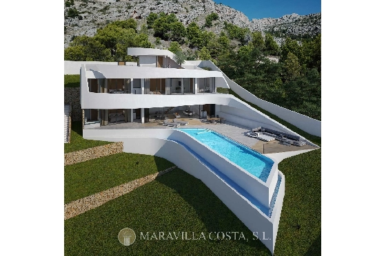 Villa in Altea Hills zu verkaufen, Wohnfläche 412 m², + Fussbodenheizung, Klimaanlage, Grundstück 979 m², 4 Schlafzimmer, 4 Badezimmer, Pool, ref.: MV-2470-1