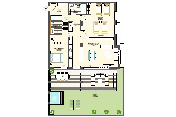 Apartment in Benidorm(Benidorm) zu verkaufen, Wohnfläche 174 m², Klimaanlage, Grundstück 207 m², 3 Schlafzimmer, 2 Badezimmer, ref.: BP-3421BED-11