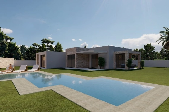 Villa in Calpe(Magraner) zu verkaufen, Wohnfläche 164 m², Klimaanlage, Grundstück 1001 m², 3 Schlafzimmer, 2 Badezimmer, ref.: BP-6247CAL-1