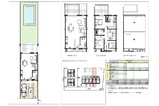 Reihenhaus in El Vergel zu verkaufen, Wohnfläche 118 m², Baujahr 2022, Zustand Erstbezug, Grundstück 201 m², 3 Schlafzimmer, 2 Badezimmer, Pool, ref.: TM-0121-GC-5