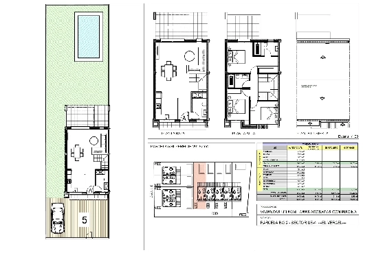 Reihenhaus in El Vergel zu verkaufen, Wohnfläche 118 m², Baujahr 2022, Zustand Erstbezug, Grundstück 201 m², 3 Schlafzimmer, 2 Badezimmer, Pool, ref.: TM-0121-GC-8