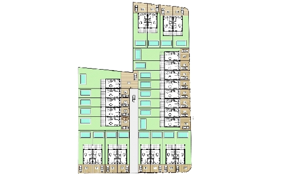 Reihenhaus in El Vergel zu verkaufen, Wohnfläche 118 m², Baujahr 2022, Zustand Erstbezug, Grundstück 201 m², 3 Schlafzimmer, 2 Badezimmer, Pool, ref.: TM-0121-GC-9