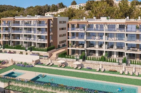 Etagen Apartment in Font de Sa Cala zu verkaufen, Wohnfläche 138 m², Zustand Erstbezug, Klimaanlage, 3 Schlafzimmer, 2 Badezimmer, Pool, ref.: HA-MLN-160-A02-5