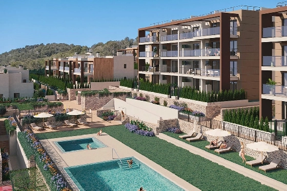 Etagen Apartment in Font de Sa Cala zu verkaufen, Wohnfläche 138 m², Zustand Erstbezug, Klimaanlage, 3 Schlafzimmer, 2 Badezimmer, Pool, ref.: HA-MLN-160-A02-7