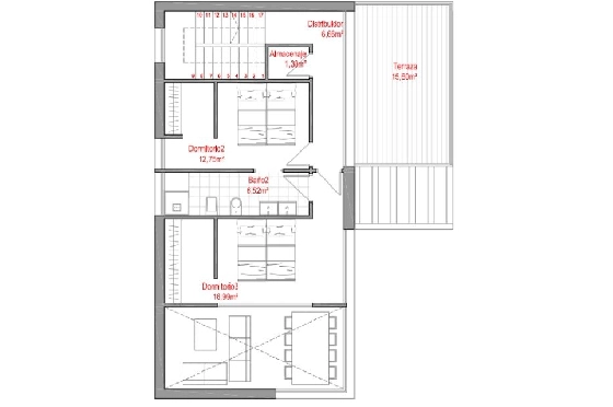 Villa in Polop(Lomas del Sol) zu verkaufen, Grundstück 600 m², 3 Schlafzimmer, 2 Badezimmer, ref.: BP-3435POL-8