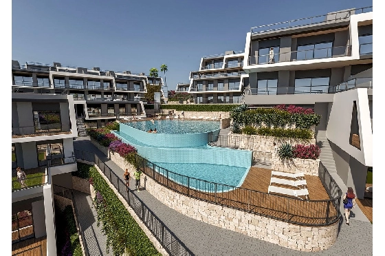 Etagen Apartment in Santa Pola zu verkaufen, Wohnfläche 115 m², Zustand Erstbezug, Klimaanlage, 3 Schlafzimmer, 2 Badezimmer, Pool, ref.: HA-SPN-130-A02-4