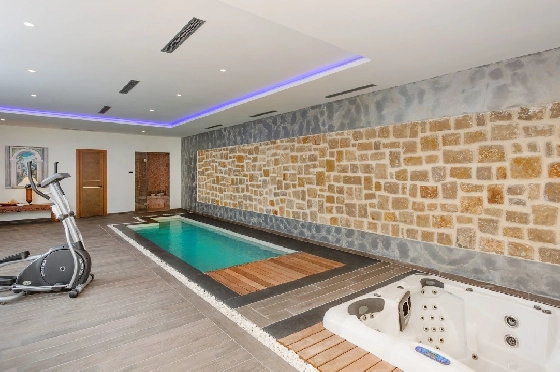 Villa in Javea zu verkaufen, Wohnfläche 1190 m², Baujahr 2018, + Zentralheizung, Klimaanlage, Grundstück 5500 m², 3 Schlafzimmer, 3 Badezimmer, Pool, ref.: HG-3340-14