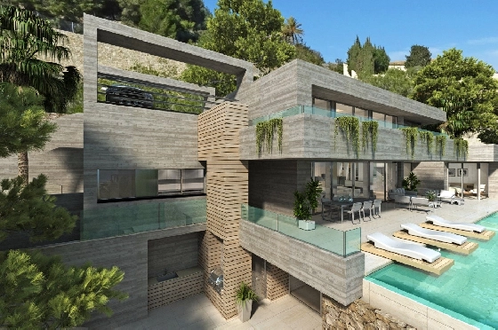 Villa in Cumbre del Sol zu verkaufen, Wohnfläche 789 m², Klimaanlage, 4 Schlafzimmer, 5 Badezimmer, Pool, ref.: BS-5262909-8