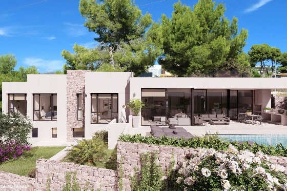 Villa in Calpe zu verkaufen, Wohnfläche 327 m², Klimaanlage, 4 Schlafzimmer, 4 Badezimmer, Pool, ref.: BS-5383105-1