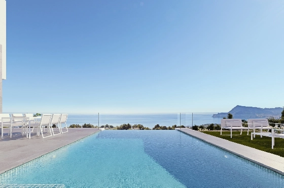 Villa in Altea(Azure Altea Homes II) zu verkaufen, Grundstück 957 m², Pool, ref.: VA-HB221-1